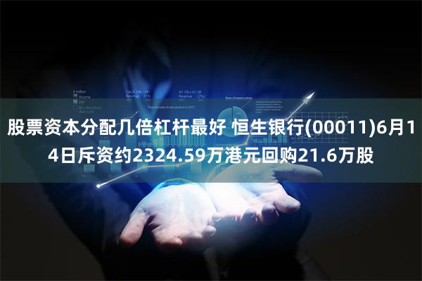 股票资本分配几倍杠杆最好 恒生银行(00011)6月14日斥资约2324.59万港元回购21.6万股