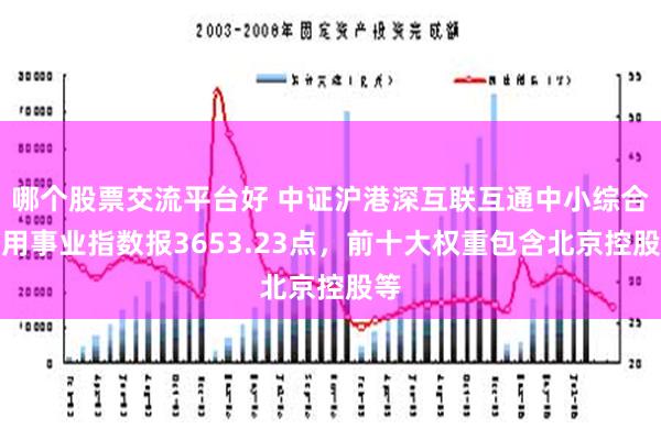 哪个股票交流平台好 中证沪港深互联互通中小综合公用事业指数报3653.23点，前十大权重包含北京控股等