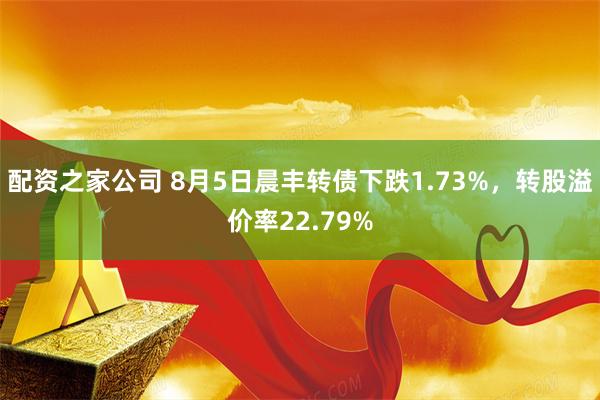 配资之家公司 8月5日晨丰转债下跌1.73%，转股溢价率22.79%