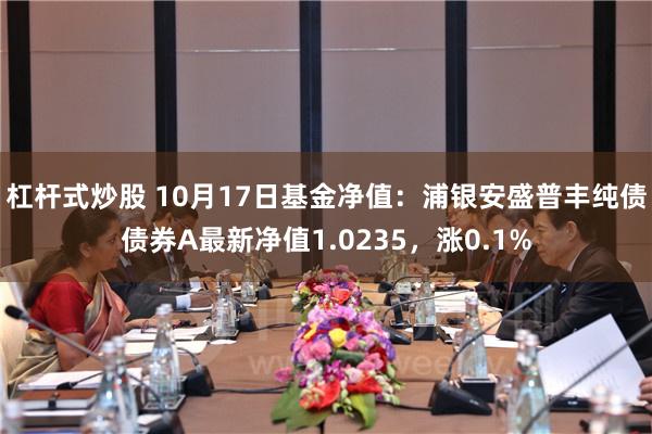 杠杆式炒股 10月17日基金净值：浦银安盛普丰纯债债券A最新净值1.0235，涨