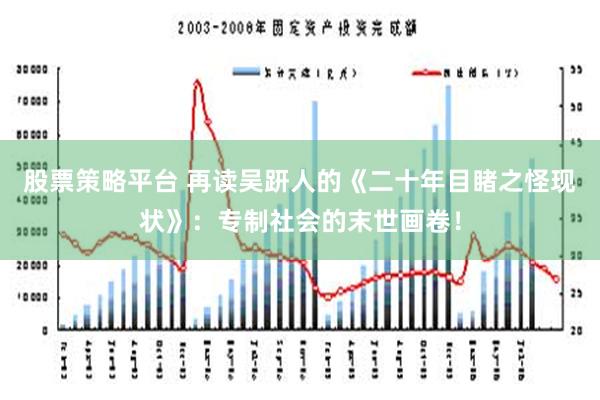 股票策略平台 再读吴趼人的《二十年目睹之怪现状》：专制社会的末世画卷！