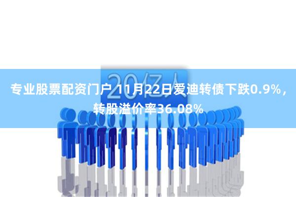 专业股票配资门户 11月22日爱迪转债下跌0.9%，转股溢价率36.08%