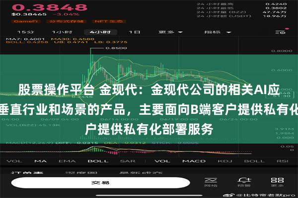 股票操作平台 金现代：金现代公司的相关AI应用是面向垂直行业和场景的产品，主要面
